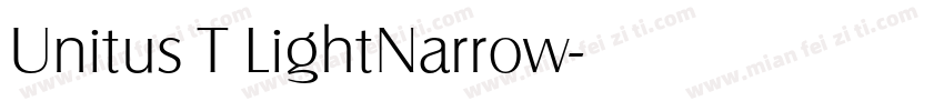 Unitus T LightNarrow字体转换